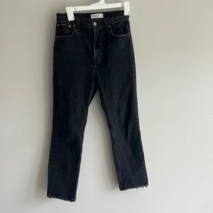 Abercrombie ankle straight ultra high rise jeans